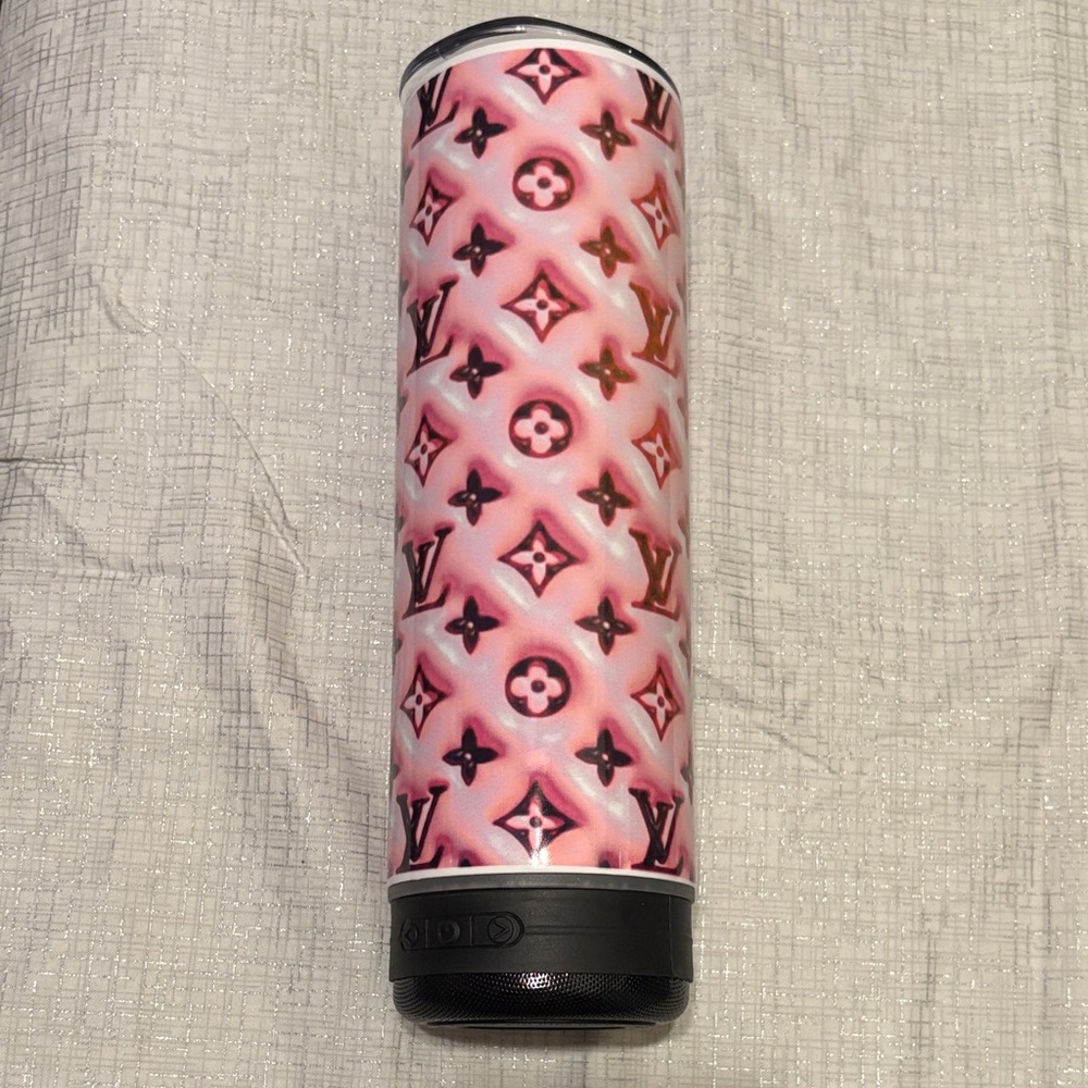 Custom made Louis Vuitton Pink Monogram Bluetooth Tubler